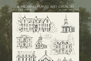 Vintage Wedding Line Art Collection, an Object Illustration by Berentine.art (Thumbnail 7 of 14)