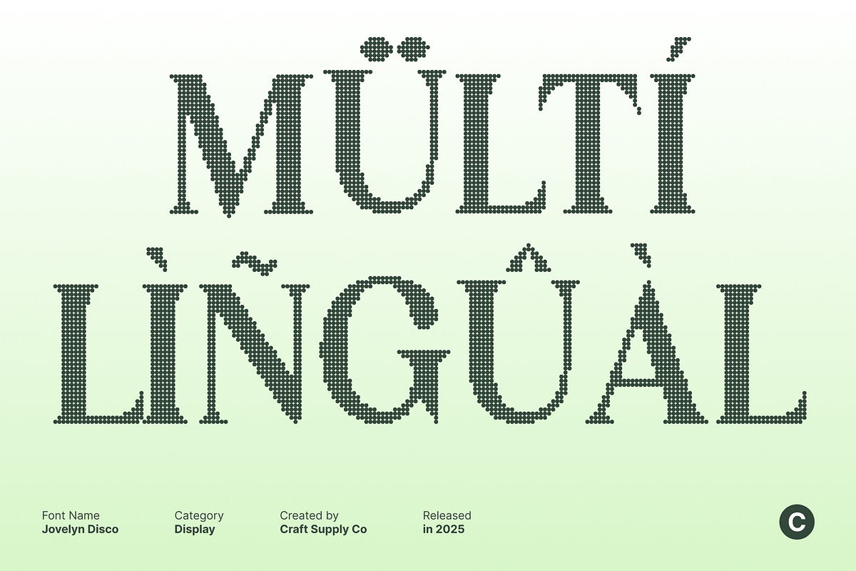 Jovelyn Disco, a Sans Serif Font by Craft Supply Co. (Photo 7 of 8)
