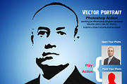 Vector Portrait Photoshop Action, an Action Add-On by Studio Retouch (Thumbnail 1 of 11)