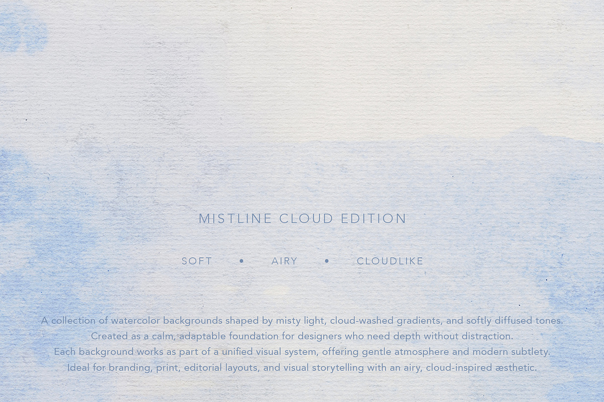 Mistline Cloud Watercolor Textures, a Background Graphic by alonahaidash (Photo 17 of 17)