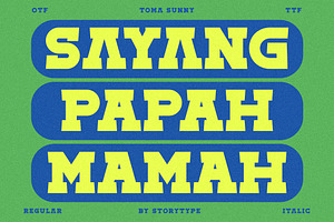 Toma Sunny Slab Serif Font