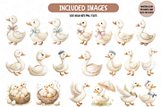 Silly Goose Clipart, Vintage Goose, an Illustration by TatiMockup (Thumbnail 2 of 7)