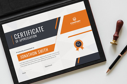 Clean Certificates, a Stationery Template by Pixelpick