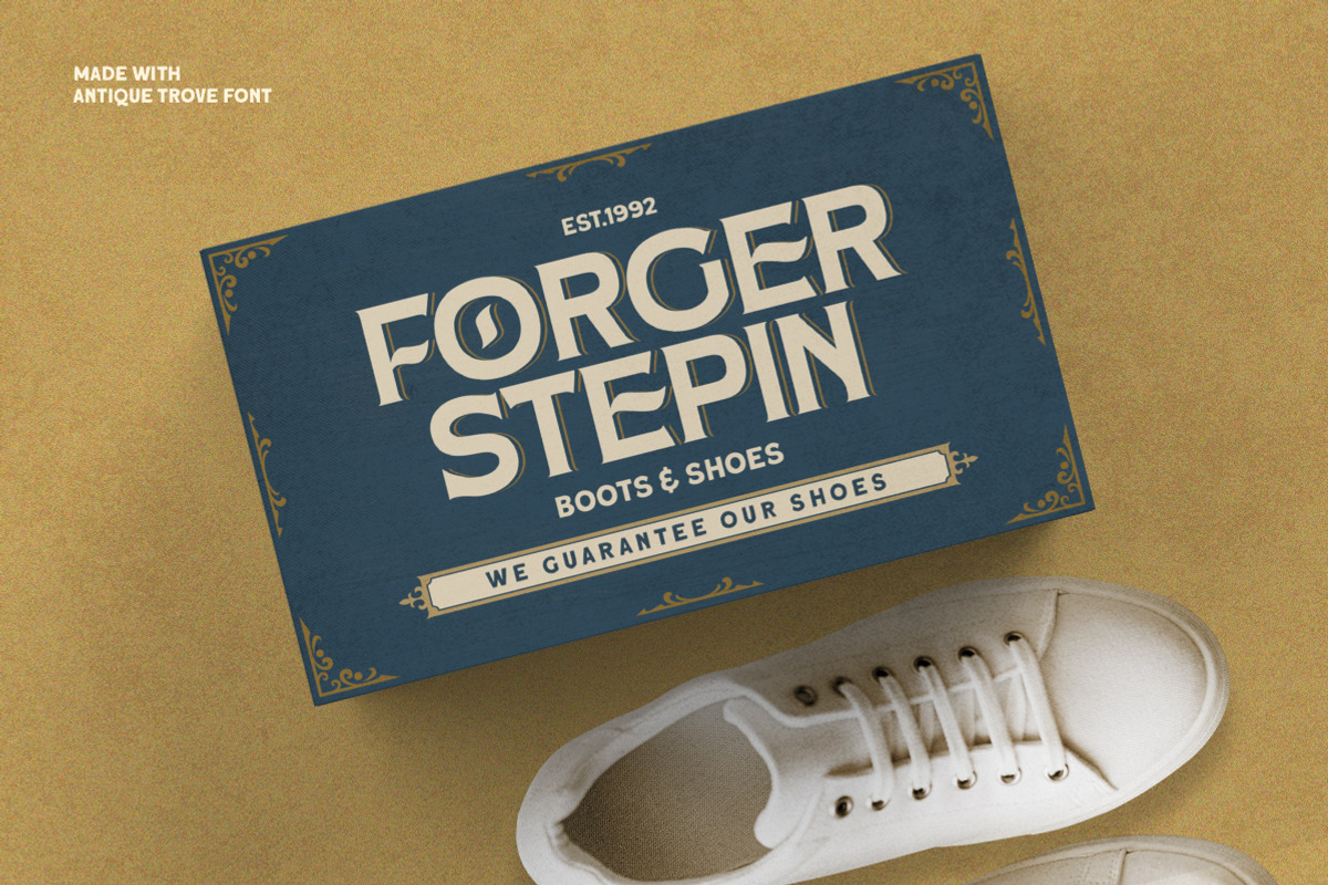 Antique Trove - Display Font, a Sans Serif Font by Letterhend Studio (Photo 8 of 9)