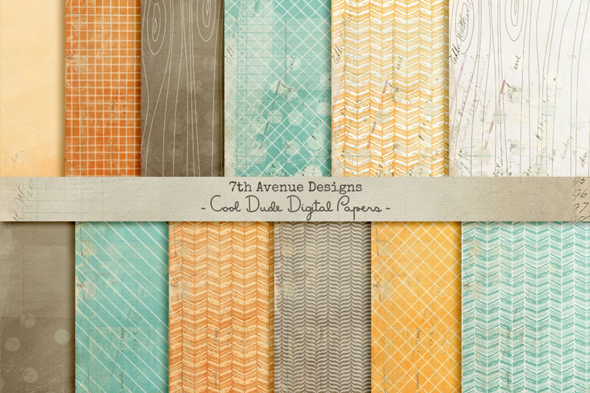 Cool Dude Digital Papers