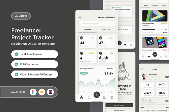 Task & Deadline Tracker Mobile UI preview 6
