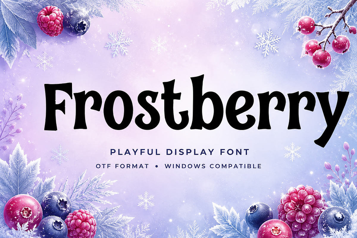 Frostberry, a Serif Font by Wow Magic (Photo 1 of 5)