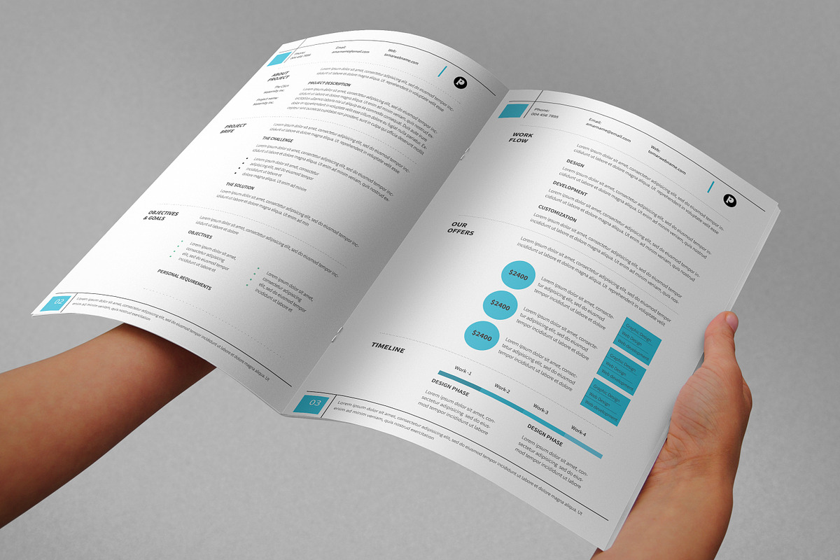 Proposal Template 02, a Stationery Template by DesignGhar (Photo 4 of 10)