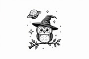 Halloween Illustration Coloring bund, an Illustration by Artivon (Thumbnail 7 of 26)