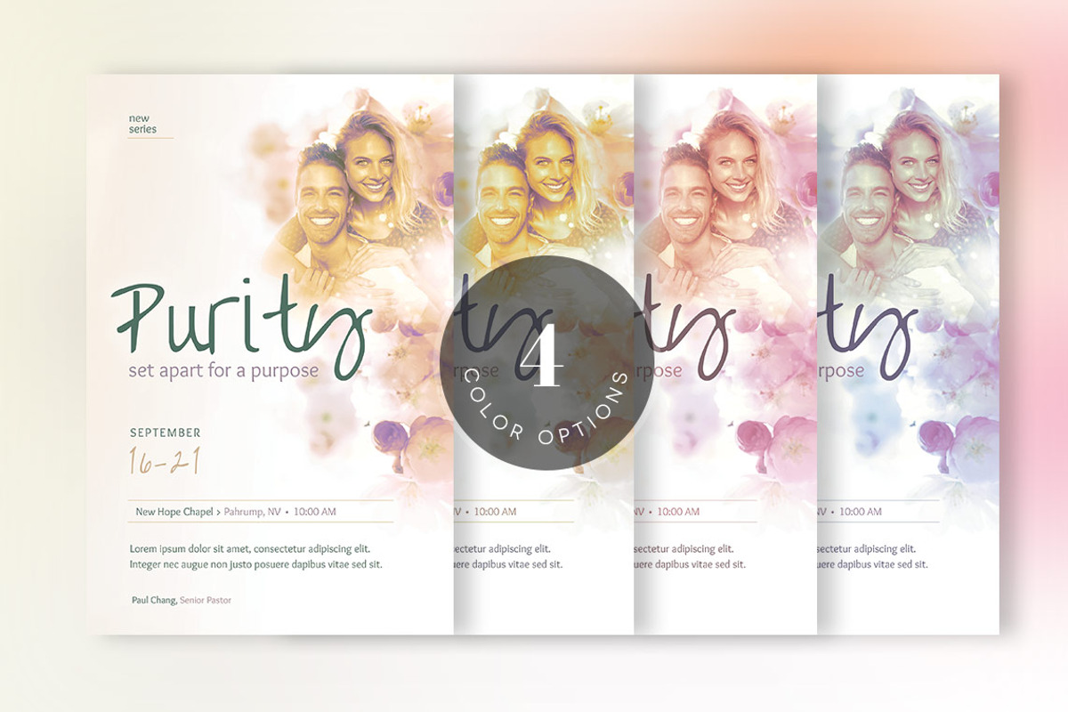 Purity Church Flyer Template, a Flyer Template by Godserv Designs (Photo 4 of 4)
