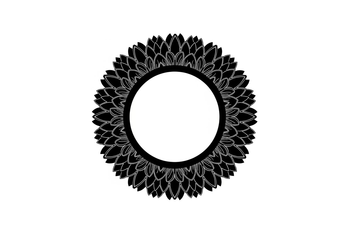 Floral Mandala Circle Frame Bundle, an Illustration by Gaye Art (Photo 10 of 51)