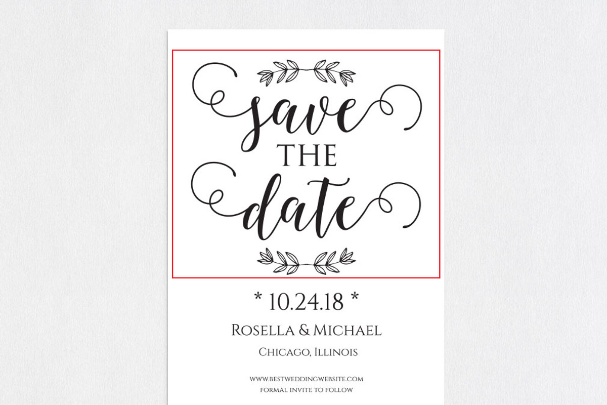 Save the Date Template SHR207, an Invitation Template by Shafura_Wedding (Photo 5 of 5)
