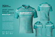 Sport Jersey Raglan Short Mockup, a Shirt Mockup by Nanggroe Scripting (Thumbnail 1 of 9)