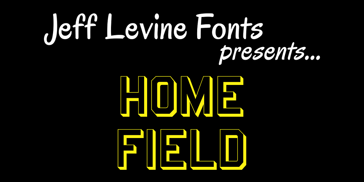 Home Field JNL, a Serif Font by Jeff Levine Fonts