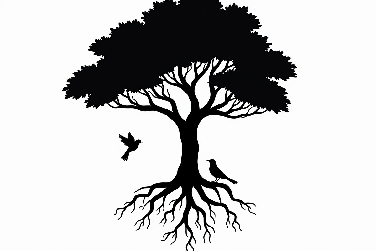 Nature Organic Tree Root Graphic, an Illustration by Designs_River (Photo 13 of 13)