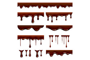 Chocolate dripped. Sweet flowing, a Background Graphic by Onyx