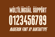 Maderon Bold Condensed Font, a Sans Serif Font by RantautypeStudio (Thumbnail 11 of 15)