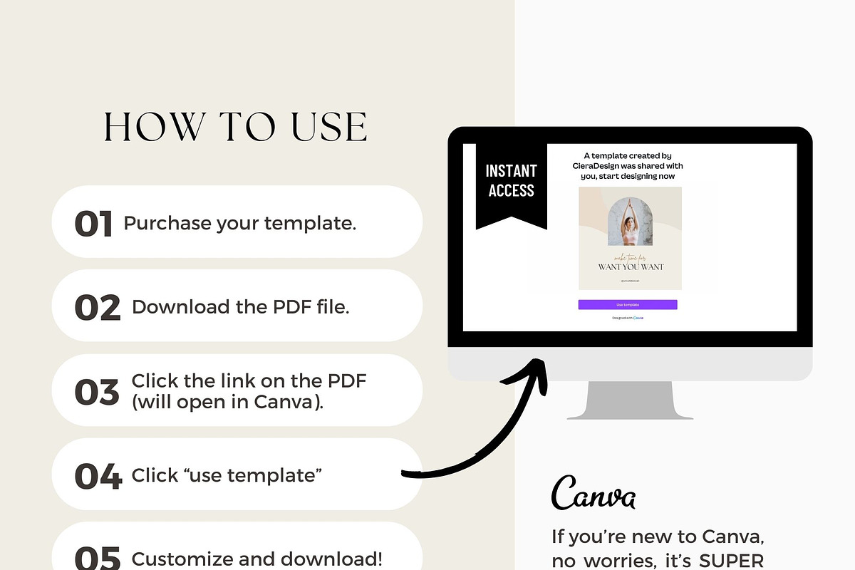 Health & Wellness Instagram Bundle, a Social Media Template by Ciera Design Templates (Photo 10 of 11)