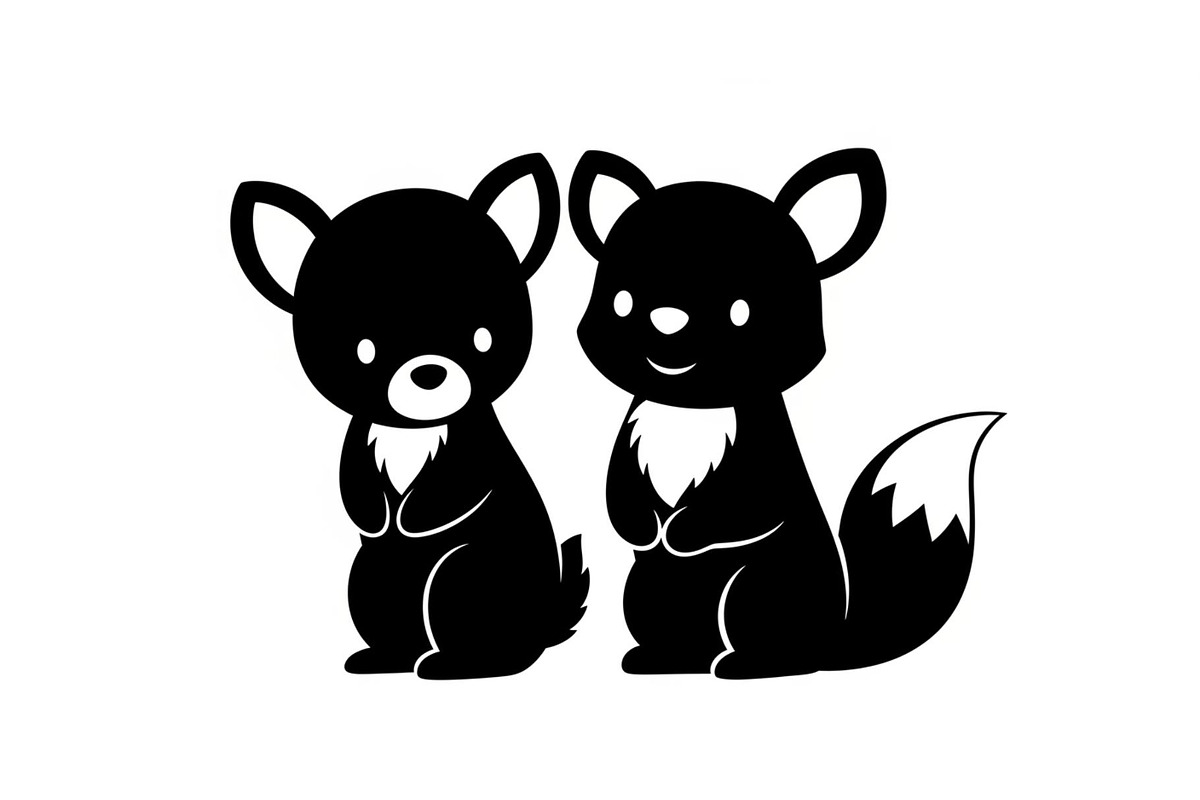 Cute Forest Animal Silhouette Bundle, an Illustration by Creativeshirt (Photo 17 of 54)