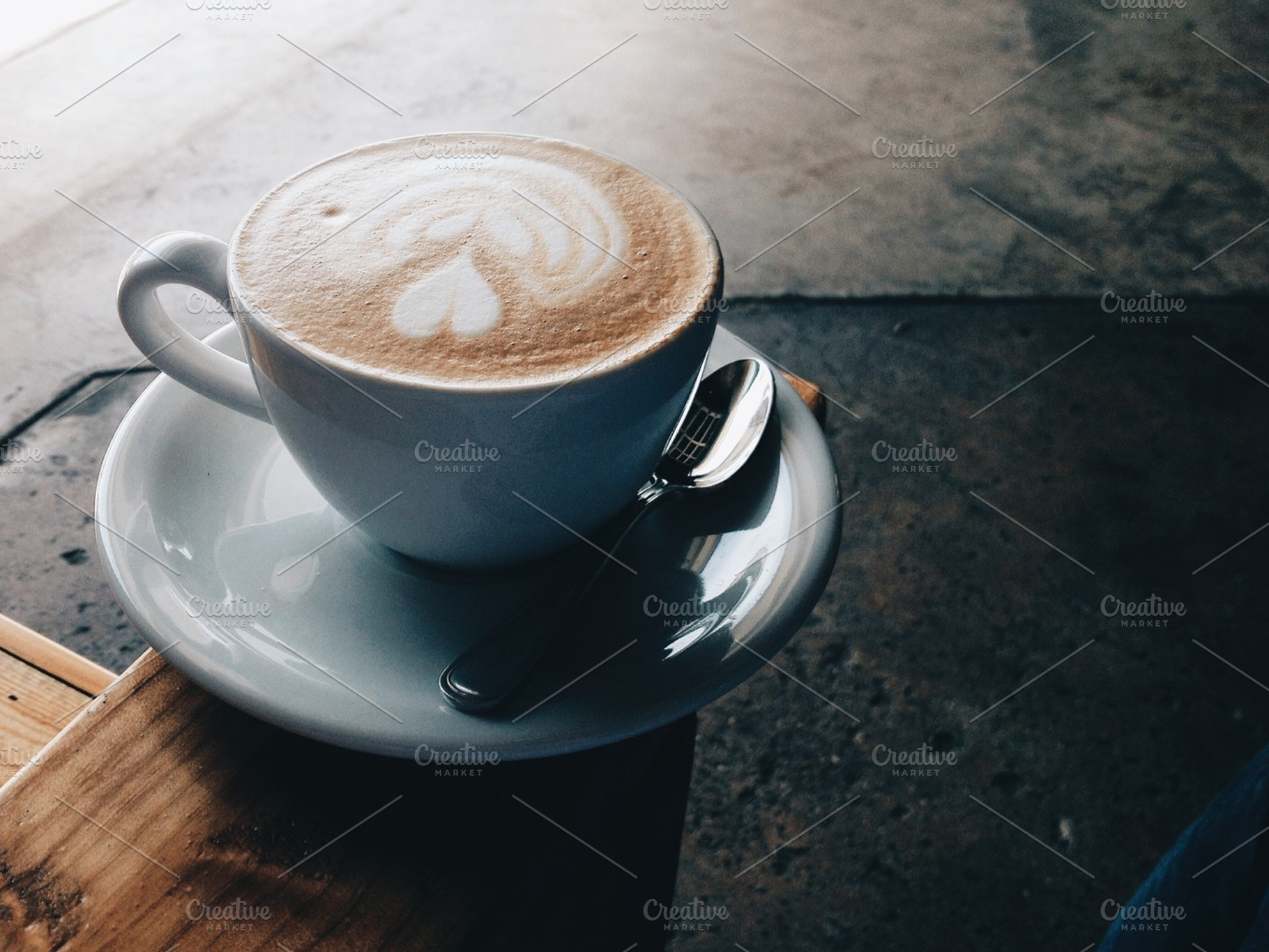 Foamy Latte On The Edge Of A Chair