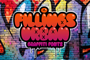 Fillings Urban - Graffiti Fonts, a Font by Prioritype Co (Thumbnail 1 of 6)