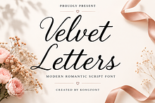Velvet Letters - Modern Script Font