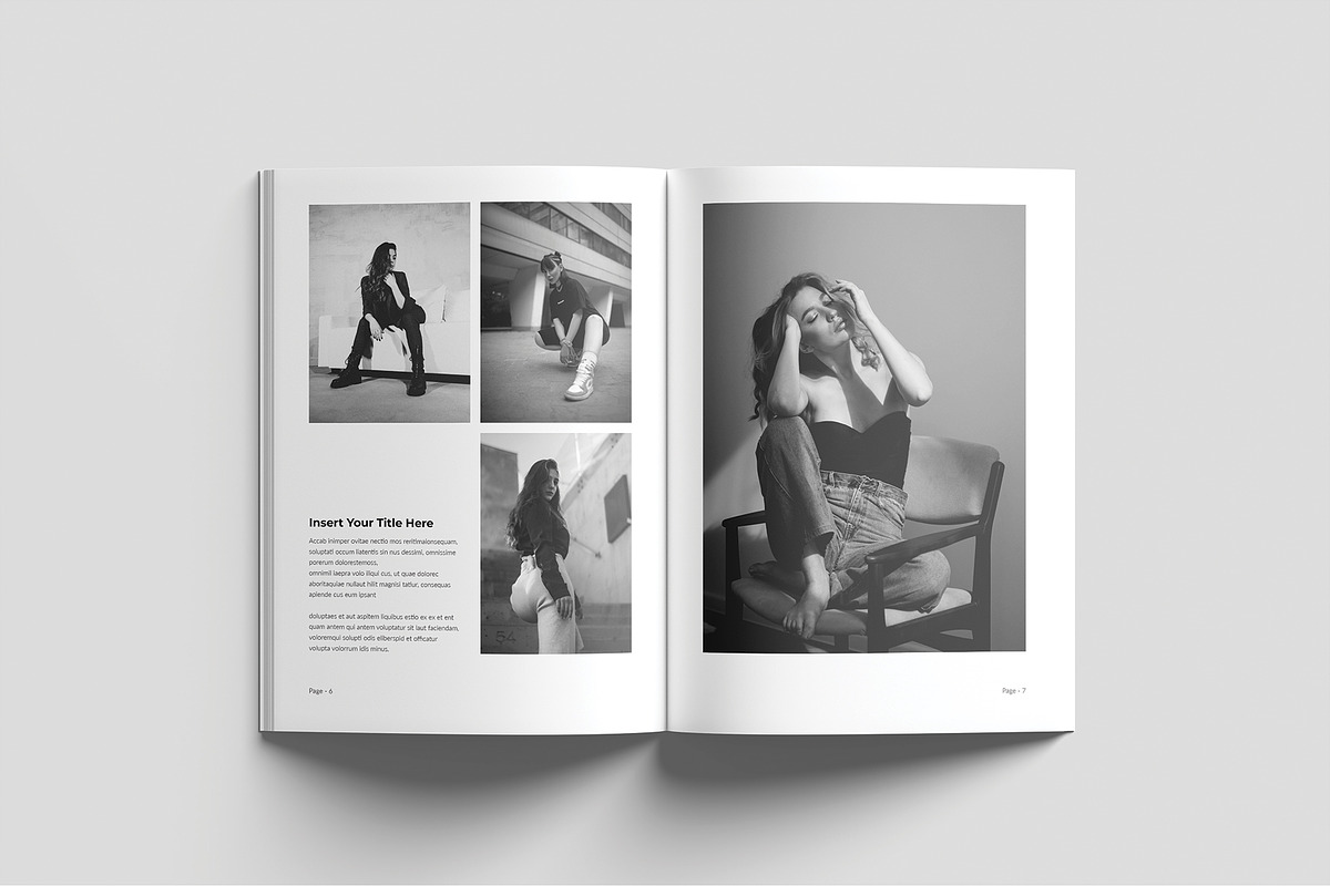 Fashion Magazine Template, a Magazine Template by Cleffon_Graphic_Studio (Photo 3 of 10)