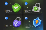 Cyber Security 3D Icons, an Object 3D Model by Rakata Studio (Thumbnail 2 of 7)