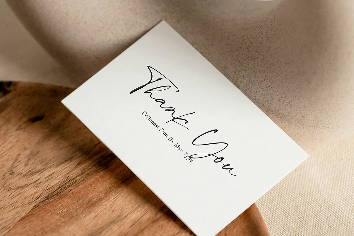Cellanest - Modern Handwritten Font, a Handwritten Font by Myn Type (Photo 11 of 13)