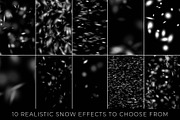 10 Realistic Photoshop Snow Brushes, a Brush Add-On by Dene Studios (Thumbnail 2 of 8)
