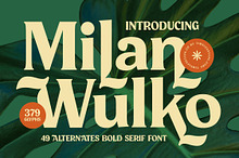 Milan Wulko Alternate Bold Serif