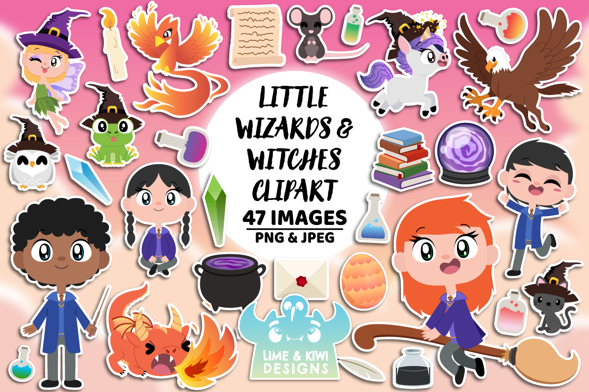 Fantasy Magic Bundle 1, a Person Illustration by Lime & Kiwi Designs (Photo 5 of 5)
