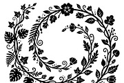 50 Elegant Floral Leaf Spiral Frame, a Decorative Illustration by Amazin_art (Thumbnail 33 of 39)