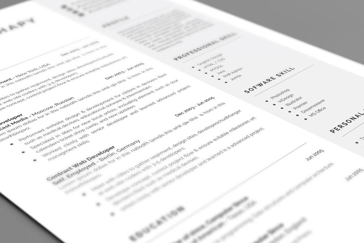 Resume/CV, a Stationery Template by UX-group (Photo 5 of 7)
