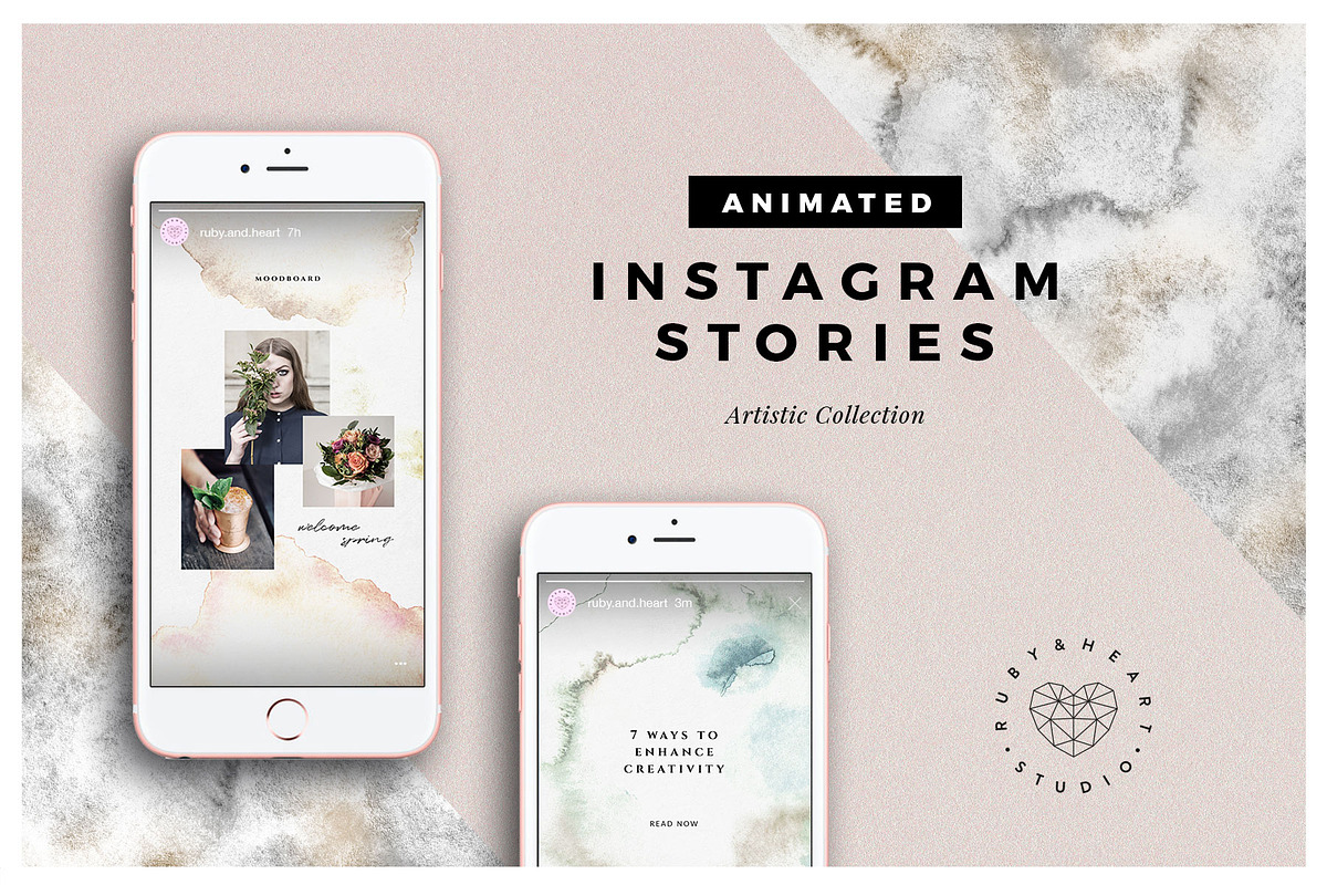 BUNDLE Animated Instagram Stories, a Social Media Template by Ruby&Heart Studio (Photo 12 of 22)