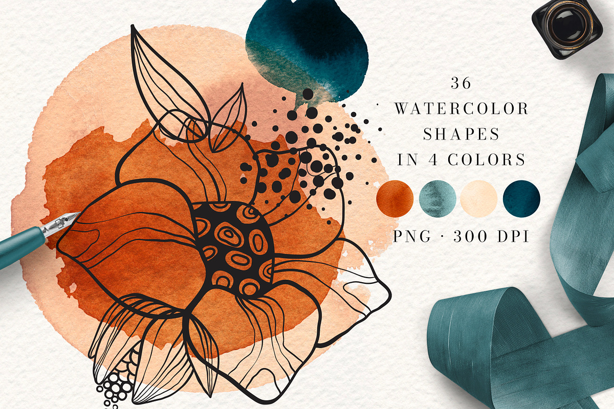 FINE LINE Floral Graphic Collection, a Decorative Illustration by Olga Begak Art & Design (Photo 7 of 11)