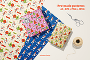 Groovy Christmas | Cliparts, a Seasonal Illustration by Felizabeth Design (Thumbnail 6 of 9)