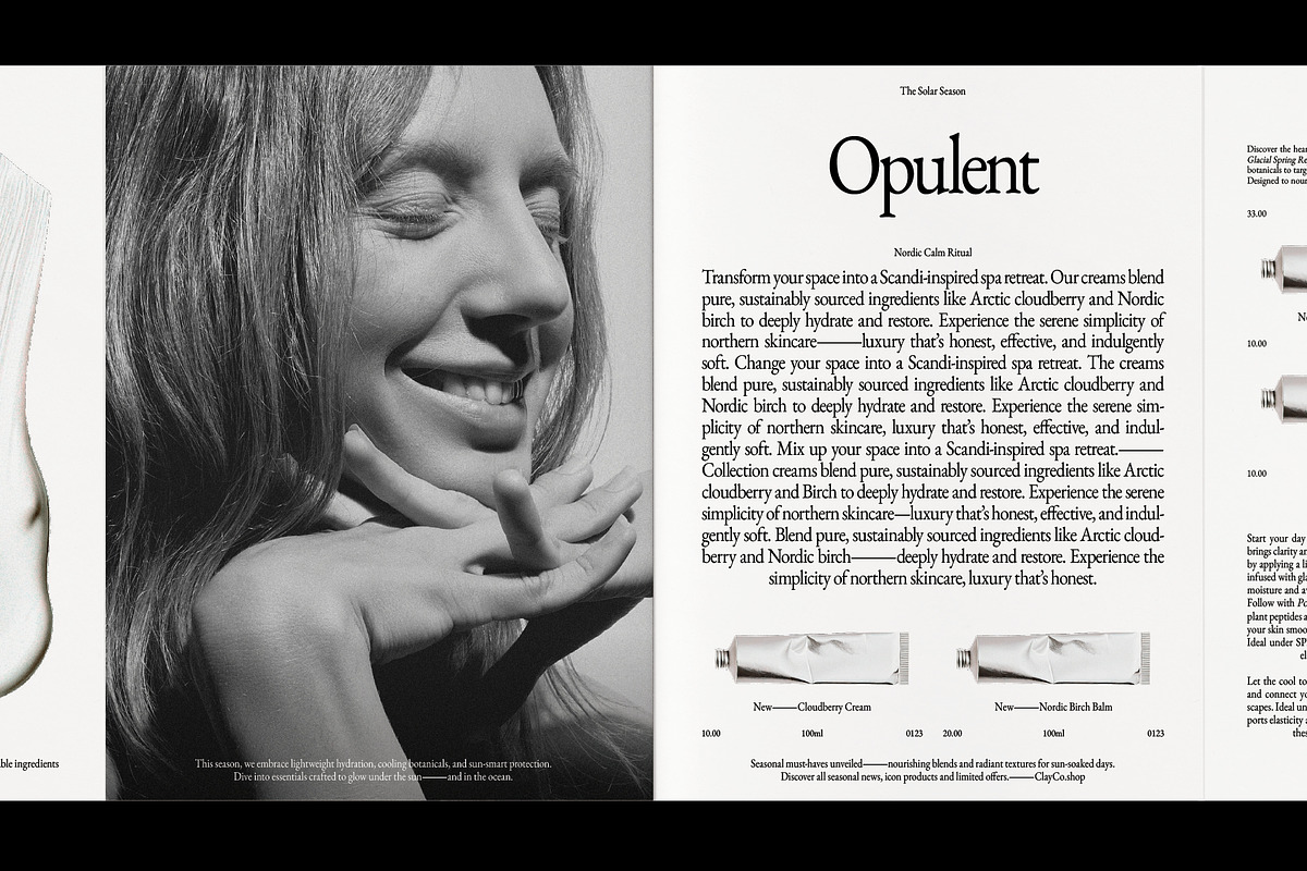 Product Brand Magazine Template⸻Clay, a Magazine Template by Studio Viita (Photo 1 of 11)