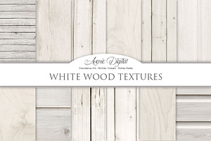 White Wood Digital Paper, a Texture Graphic by Avenie Digital