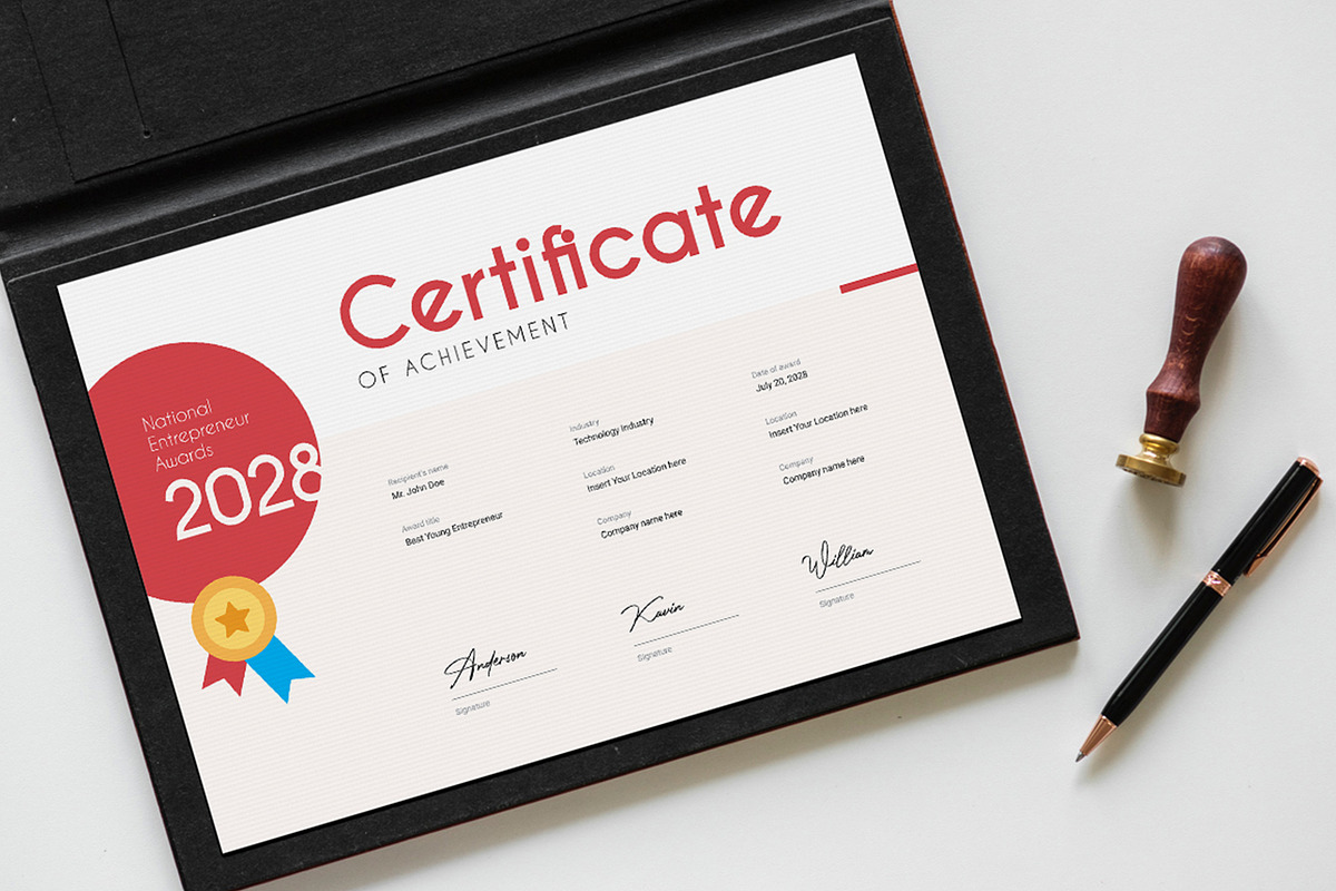 Modern Certificate | EPS & INDD, a Stationery Template by HiveArts (Photo 2 of 2)
