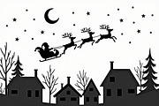 Christmas Night Silhouette Set, an Illustration by BIPLOB EXPERT (Thumbnail 3 of 21)