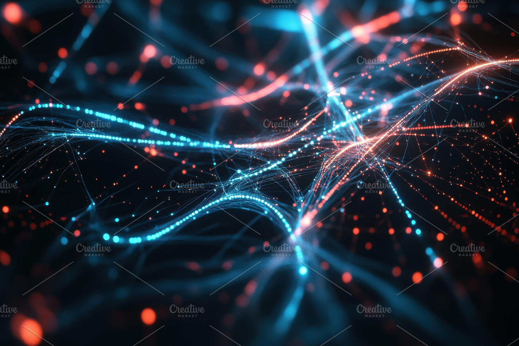 Dynamic abstract digital background, a Photo by Pavel_design