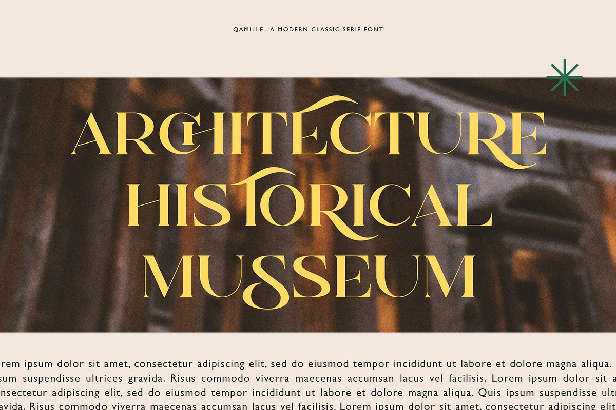 Qamille - Modern Classic Serif Font, a Serif Font by StudioinBry (Photo 3 of 13)