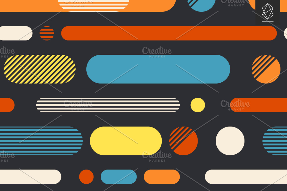 Geometric brevity seamless patterns, a Pattern Graphic by Yury Velikanov (Photo 6 of 11)