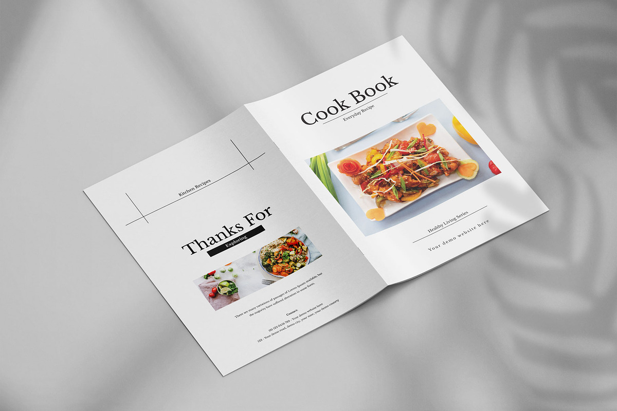 Recipe cookbook layout template, a Brochure Template by Tanmoy Topu (Photo 7 of 7)