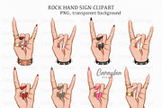 Hand rock sign, devil horns gesture, a Person Illustration by Serghei Caraulan (Thumbnail 3 of 3)