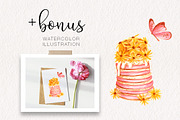 Boho Cakes Watercolor Set, an Illustration by Art Dari Autumn (Thumbnail 13 of 13)