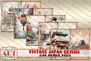 Japan Geisha Junk Journal picture, a Person Illustration by CraftArtStory (Thumbnail 3 of 5)