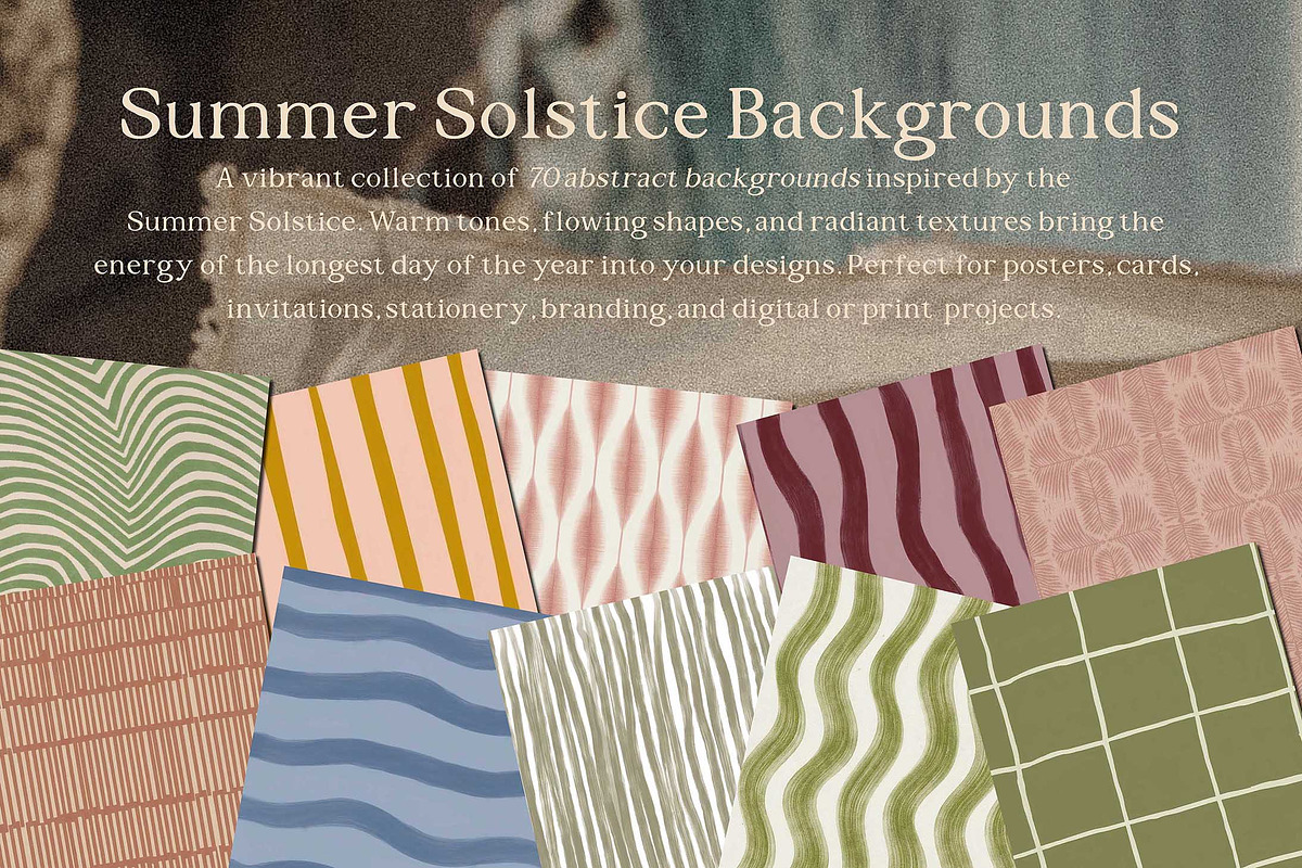 Organic Summer Boho Backgrounds, a Graphic by Paper Flowers Studio (Photo 2 of 10)