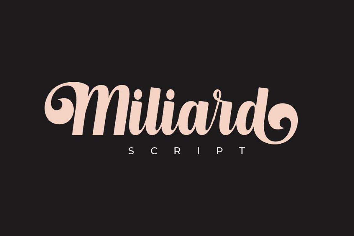Miliard Script preview 2